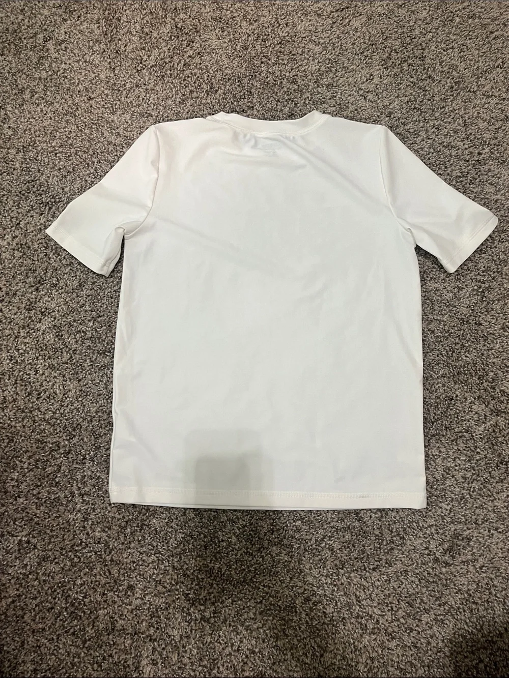OshKosh White Tee with Blue Leaf Graphic